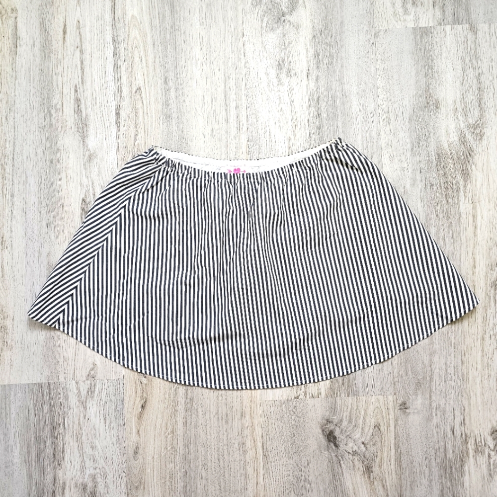 Buddy Love Lined Flowy Strapless Stripe Crop Top